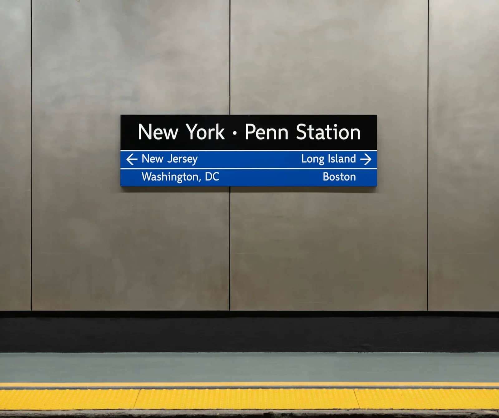 New York Penn Station per trein langs de Amerikaanse Oostkust