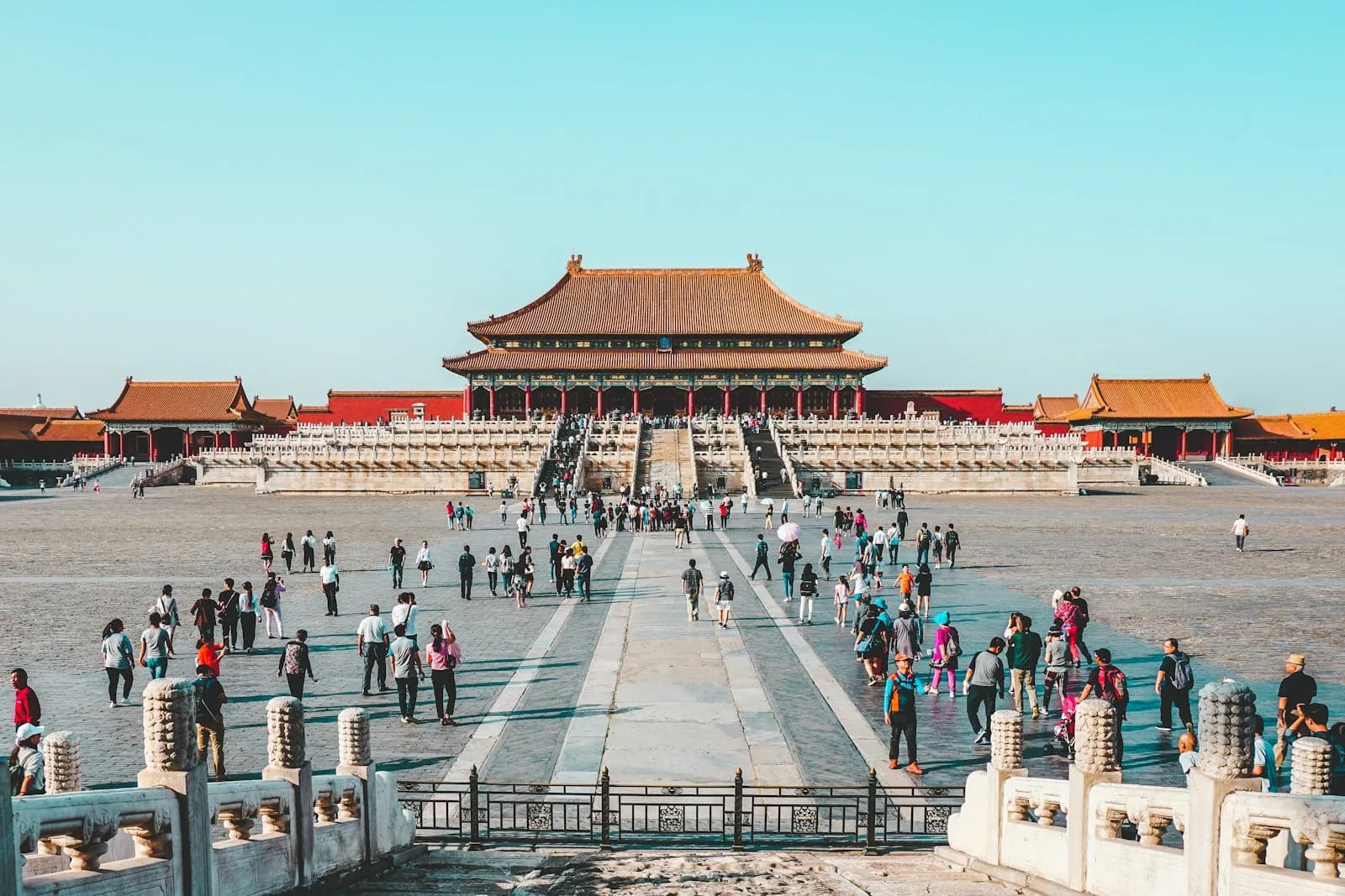 Beijing, Peking, China, Verboden Stand Chinese Muur