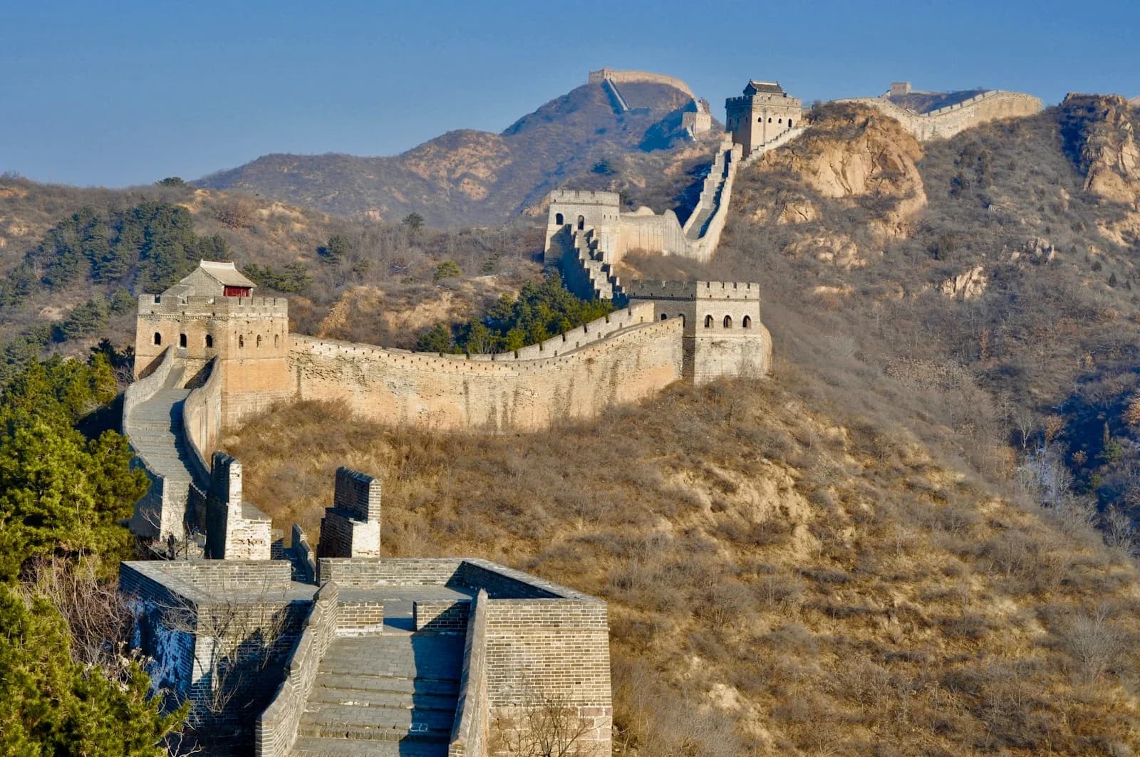 Chinese Muur bij Jinshanling Beijing China